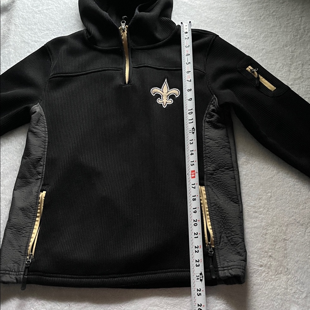 NFL Kids Black and Gray Jacket with Fleur-de-lis - Picture 2 of 5